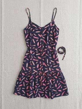 Aéropostale Tie waist Pleated Flare Skater Dress- XS